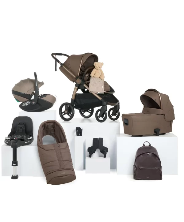 Mamas & Papas Ocarro 2, Crema Bundle With Maxi Cosi Pebble 360 Pro2